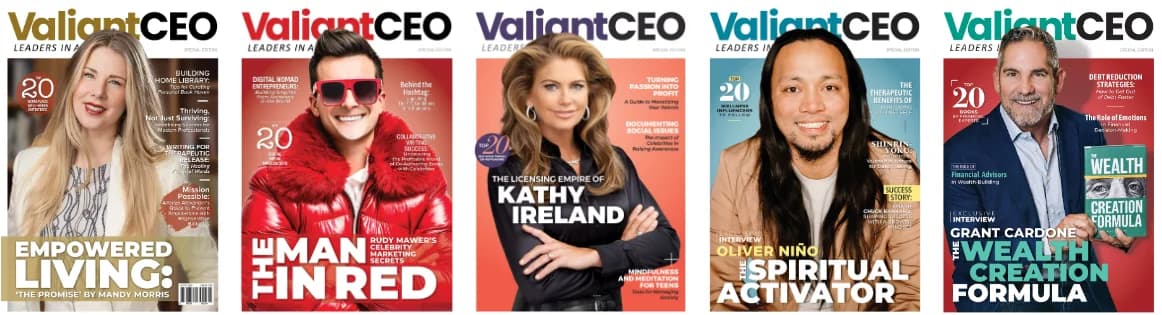 Valiant CEO magazine covers